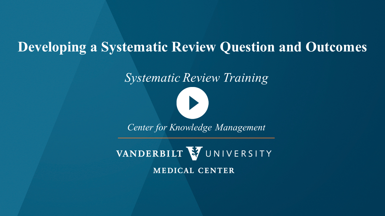 Systematic Review Search Strategies